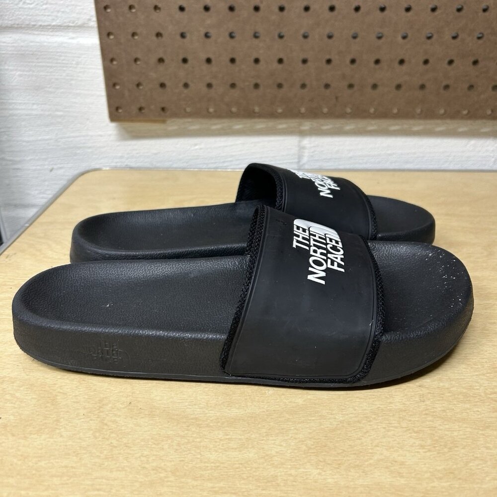 The North Face Base Camp TNF Black White Slides Slip-On Sandals Shoes Women's 10 - Picture 4 of 9
